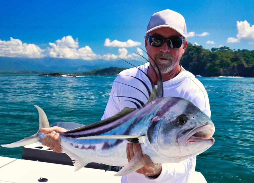 Marlin Hunt Rust UV Hooded Fishing Shirt