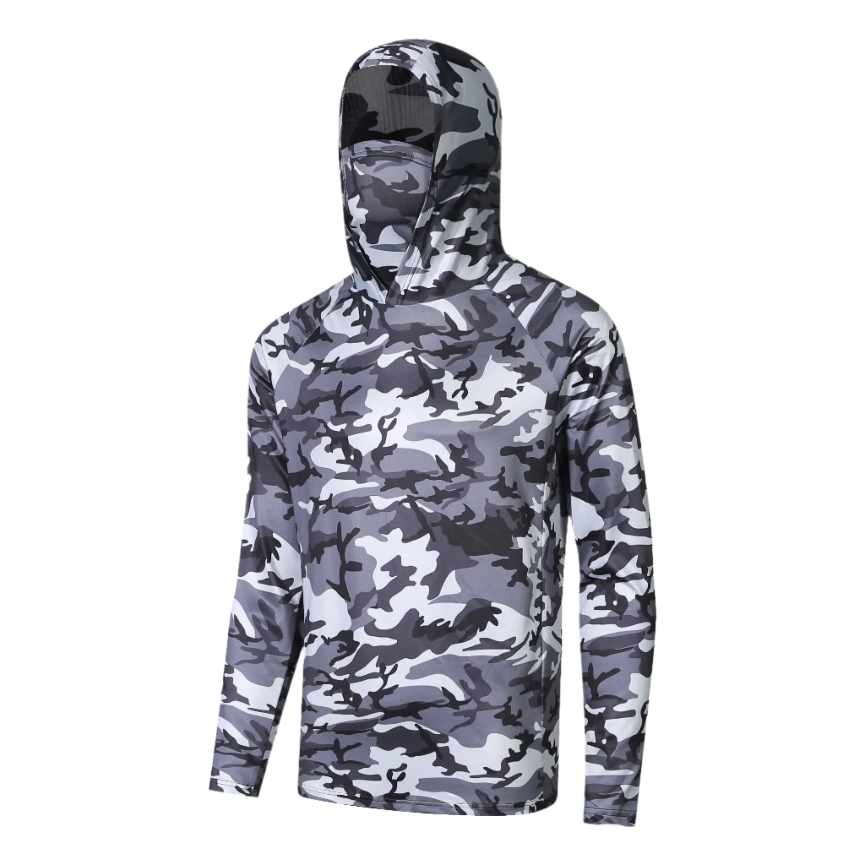 Camo Dark Marlin UV Protection Fishing Shirt by Flat Out Fishing Shirts