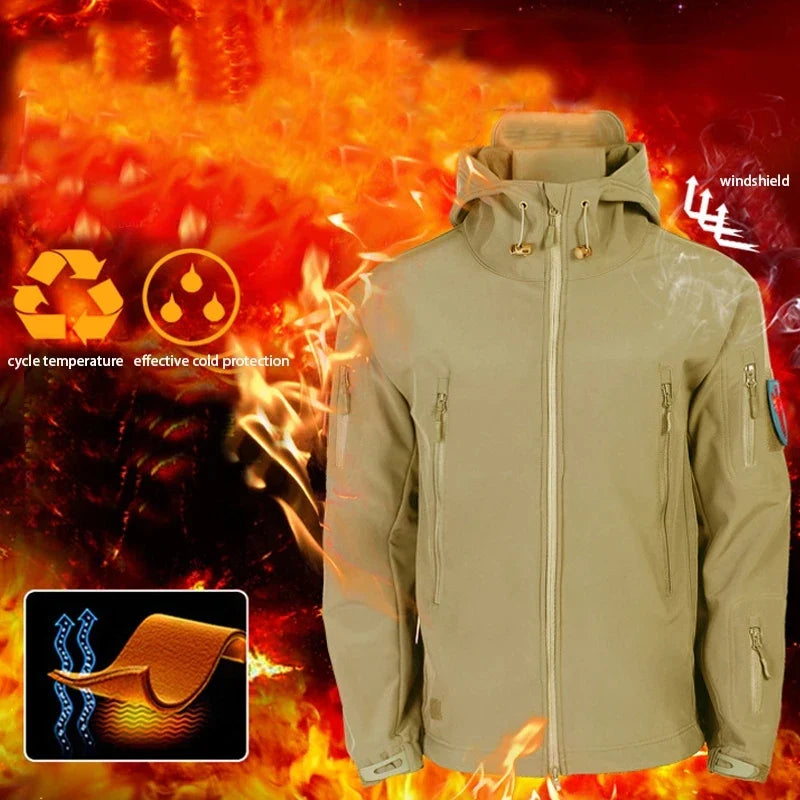 Abyss Black Fleece Thermal Fishing Jacket by Flat Out Fishing Shirts