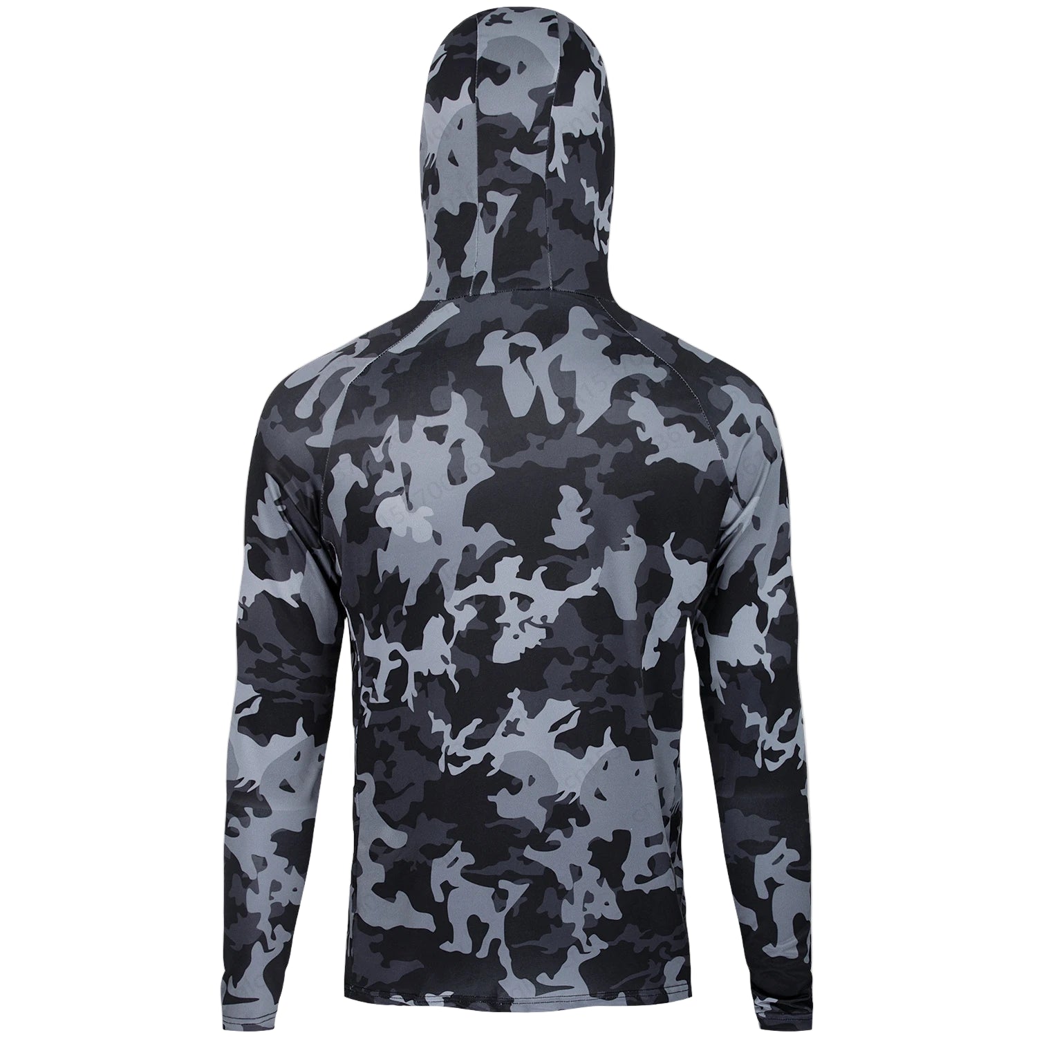 Camouflage hoodie on a white background