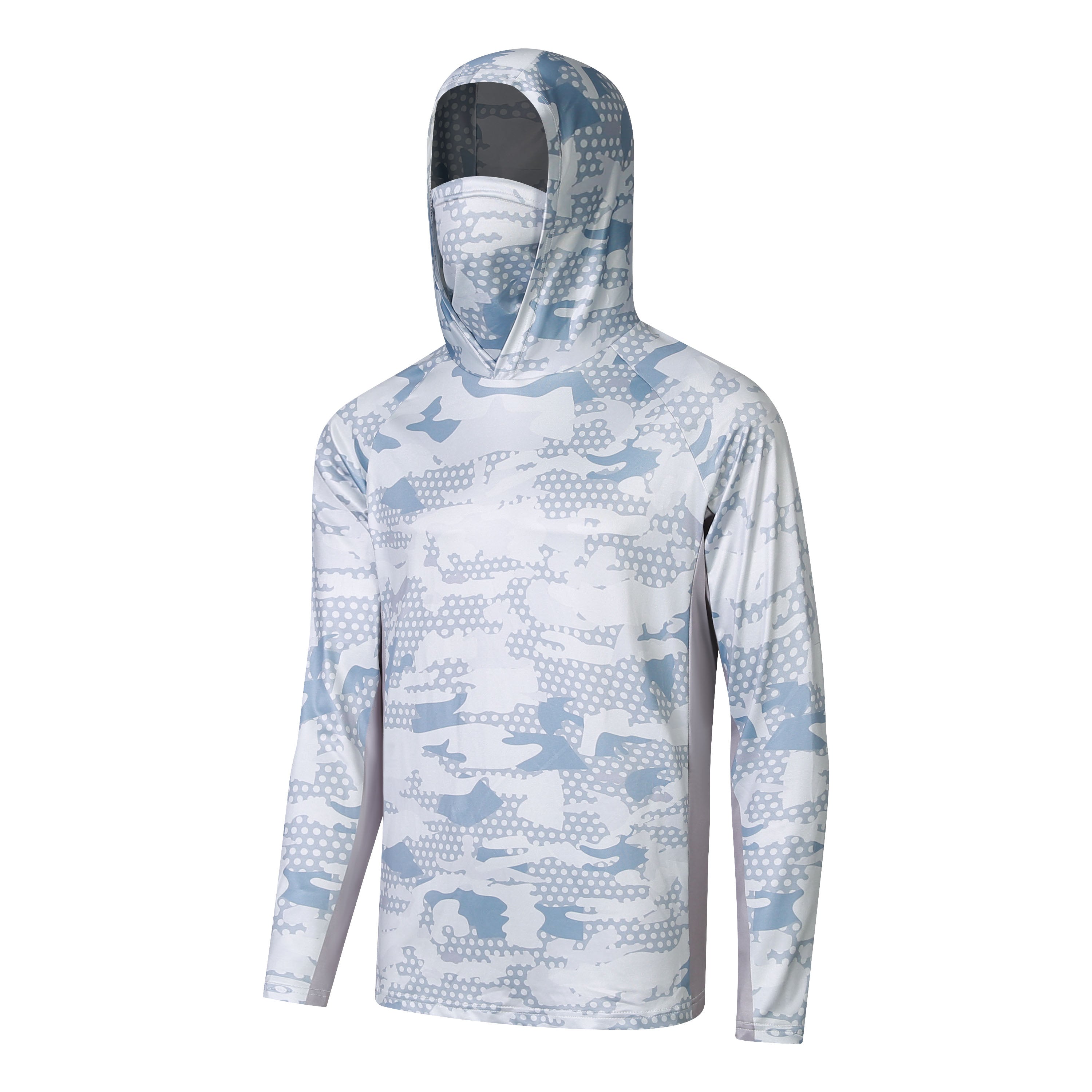 Camo Blue Marlin Anti-UV Prestige Fishing Shirt from Flat Out Fishing Shirts