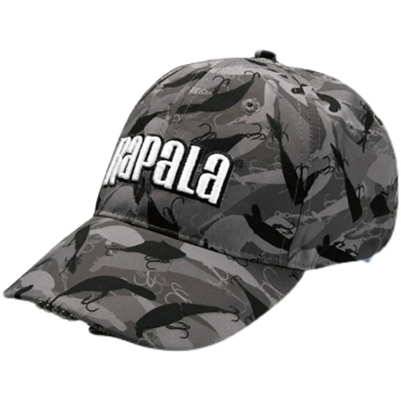 Sleek Marlin Grey Camo Adjustable Cap by Flat Out Fishing Shirts