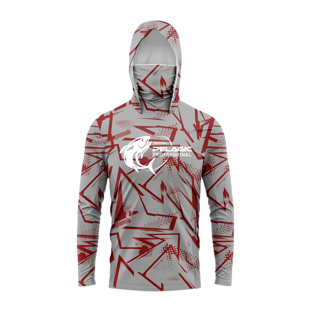 Marlin Hunt Rust UV Hooded Fishing Shirt