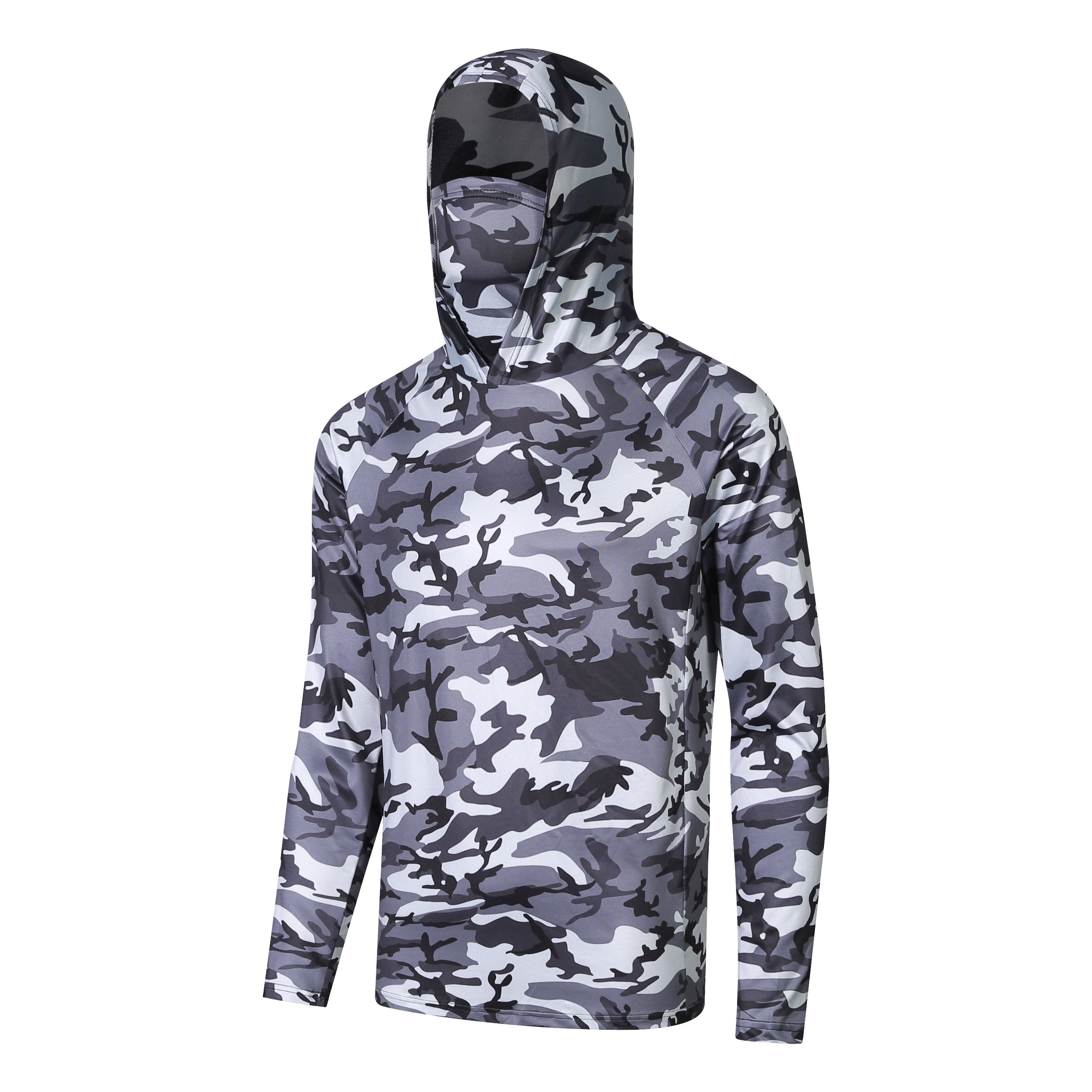 Camo Dark Marlin UV Protection Fishing Shirt by Flat Out Fishing Shirts