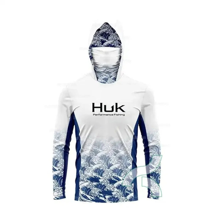 Golden Marlin Luxurious UV50 Long Sleeve Hooded Fishing Shirt from Flat Out Fishing Shirts
