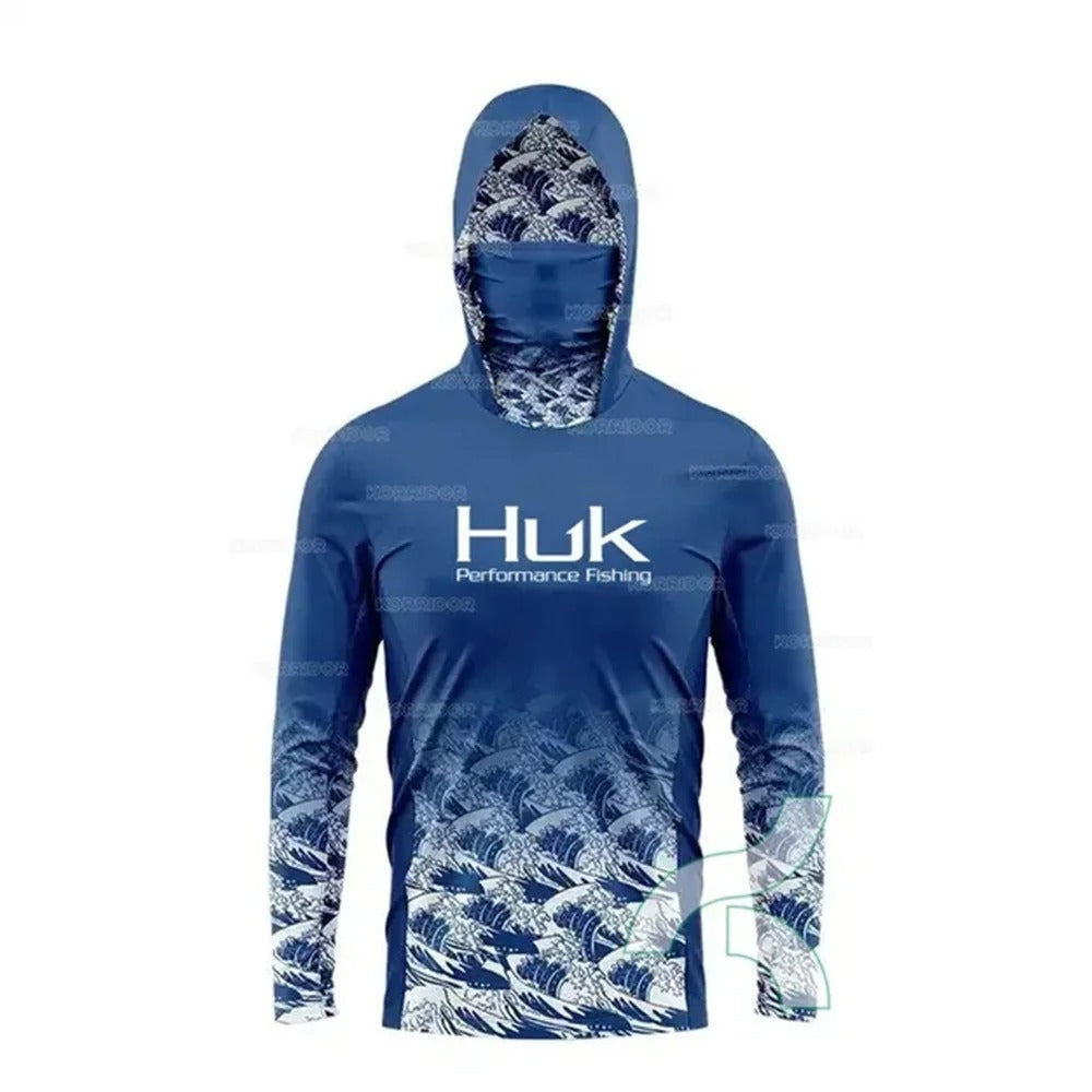 Coral Reef UV50 Long Sleeve Hooded Fishing Shirt by Flat Out Fishing Shirts